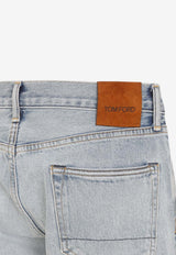 Straight-Leg Overwashed Jeans