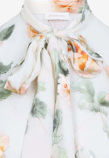 Carousel Burnout Floral Blouse
