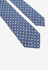 Geometric Motif Silk Tie