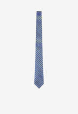 Geometric Motif Silk Tie