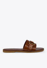 Christian Louboutin Her in Roma Leather Flat Mules Brown 1260519LE/S_LOUBO-7248