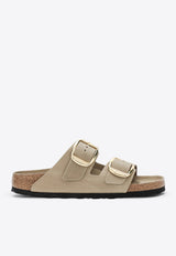 Birkenstock Arizona Big Buckle Oiled Leather Slides Brown 1030395LE/S_BIRKE-TB
