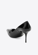 Alaïa Le Coeur 3D 90 Patent Leather Pumps Black AA3E089CK168LE/R_ALAIA-999