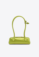 Alaïa Small Le Teckel Satin Shoulder Bag Lime AA1S06029A024SI/S_ALAIA-244