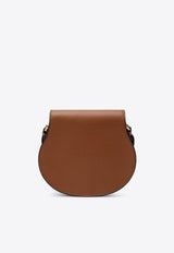 Chloé Marcie Grained Leather Saddle Bag  Brown CHC24AS679I31/S_CHLOE-25M