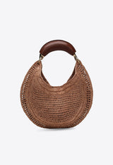 Chloé Summer Banana Raffia Hobo Bag Beige CH25US902P08/S_CHLOE-24M