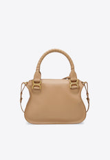 Chloé Small Marcie Leather Shoulder Bag Tan CHC22AS628I31/S_CHLOE-26X