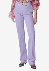 Logo Patch Straight-Leg Jeans