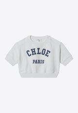 Chloé Kids Girls Logo Cropped Top White C20844-CCO/S_CHLOE-117