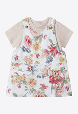 Chloé Kids Girls T-shirt and Dungaree Set Multicolor C20906CO/S_CHLOE-S95