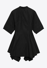 Alaïa Paneled Mini Poplin Dress Black AA9R3071T611CCO/S_ALAIA-995