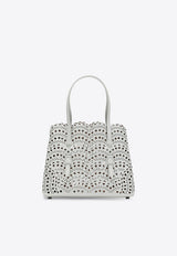 Alaïa Mina 25 Wavy Vienne Leather Shoulder Bag  White AA1S06725C0A44LE/S_ALAIA-010