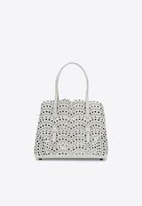 Alaïa Mina 25 Wavy Vienne Leather Shoulder Bag  White AA1S06725C0A44LE/S_ALAIA-010