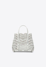 Alaïa Mina 20 Wavy Vienne Leather Shoulder Bag  White AA1S06720C0A44LE/S_ALAIA-010