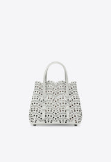 Alaïa Mina 20 Wavy Vienne Leather Shoulder Bag  White AA1S06720C0A44LE/S_ALAIA-010