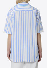 Dolce & Gabbana Striped Poplin Shirt Light Blue F5U31T-FR52W-S8051