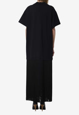 Alaïa Maxi Fringed Dress Black AA9I0029J103C--999