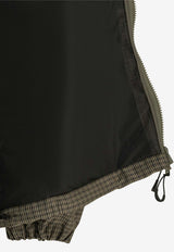 Plaid Check Zip-Up Jacket