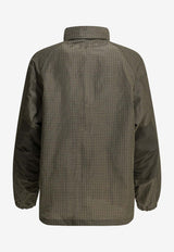 Plaid Check Zip-Up Jacket