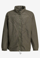 Plaid Check Zip-Up Jacket