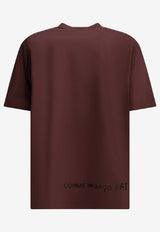 Comme Des Garçons Shirt Reversed Logo Print T-shirt Bordeaux FQ-T016-S262 PURPLE_7bd13e44-8950-4e83-9768-9dd135b2bb75