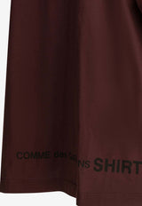 Comme Des Garçons Shirt Reversed Logo Print T-shirt Bordeaux FQ-T016-S262 PURPLE_7bd13e44-8950-4e83-9768-9dd135b2bb75