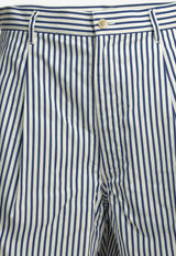 Comme Des Garçons Shirt Formal Striped Shorts Light Blue FQ-P506-S262 WHITE STRIPE_23b2dcfd-0663-48b8-9295-c5b57733ad35