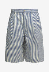 Comme Des Garçons Shirt Formal Striped Shorts Light Blue FQ-P506-S262 WHITE STRIPE_23b2dcfd-0663-48b8-9295-c5b57733ad35
