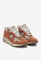 New Balance 991V2 Vintage Sports Low-Top Sneakers Orange U991SS2_86b4c2ad-e0c4-418a-9349-f9f0c48cfb1b