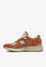 New Balance 991V2 Vintage Sports Low-Top Sneakers Orange U991SS2_86b4c2ad-e0c4-418a-9349-f9f0c48cfb1b