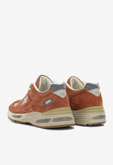 New Balance 991V2 Vintage Sports Low-Top Sneakers Orange U991SS2_86b4c2ad-e0c4-418a-9349-f9f0c48cfb1b