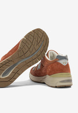 New Balance 991V2 Vintage Sports Low-Top Sneakers Orange U991SS2_86b4c2ad-e0c4-418a-9349-f9f0c48cfb1b