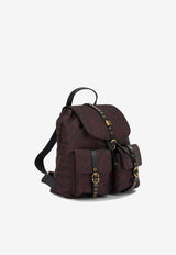 PINKO Medium Animal Print Backpack Burgundy 106051A35GYZ9Q_cc773fb3-e530-422c-b088-ec82852106ae