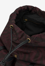 PINKO Medium Animal Print Backpack Burgundy 106051A35GYZ9Q_cc773fb3-e530-422c-b088-ec82852106ae