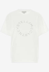 Stella McCartney Studded Logo  T-shirt White 6J01583SQA24_9000