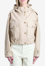 Moncler Carex Cropped Jacket Beige L10931A00134-599CU-23Q