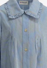 Moncler Kids Girls Stripe Mini Shirt Dress Light Blue 2G00005-599G1F70_47c1b65a-0379-4cc0-9e5e-756039b48247