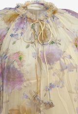 Zimmermann Luna Long-Sleeved Floral Blouse Multicolor 7921TS261CRDA_55f32830-1947-4665-a8b3-fed8382be189