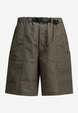 Plaid Cargo Shorts