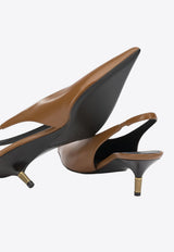 Khaite Bella 55 Slingback Pumps Brown F2049-1027889_c6277664-d8b5-42e5-92a1-23b5ae9ab6e6