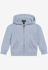 Polo Ralph Lauren Kids Boys Logo Zip-Up Hoodie Light Blue 322964134504CO/S_POLOR-EB