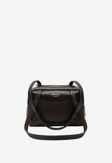 Prada Mini Antique Leather Bowling Bag Brown 1BB167OOO2ZQ6/S_PRADA-F0324