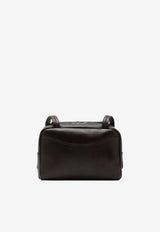Prada Mini Antique Leather Bowling Bag Brown 1BB167OOO2ZQ6/S_PRADA-F0324