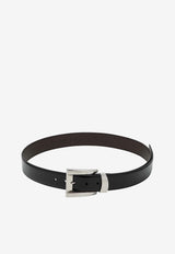 Versace Embossed Logo Leather Belt Black 10241971A17848/S_VERSA-1B00K