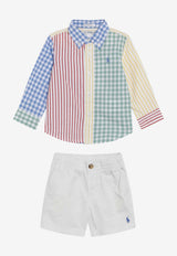 Polo Ralph Lauren Kids Boys Striped Shirt and Shorts Set Multicolor 320B14059001CO/S_POLOR-MU