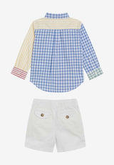 Polo Ralph Lauren Kids Boys Striped Shirt and Shorts Set Multicolor 320B14059001CO/S_POLOR-MU