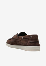 Prada Suede Boat Loafers Brown 2EG503G001103/S_PRADA-F0003