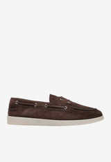 Prada Suede Boat Loafers Brown 2EG503G001103/S_PRADA-F0003