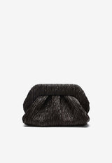 Themoirè Bios Ruched Vegan Leather Clutch Bag Brown 261WTMBM0OOAA/S_THEMO-1110A