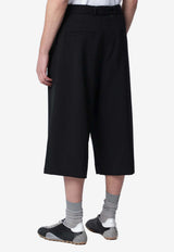Dries Van Noten Wool Long Shorts Black 209543249/S_DRVNO-900
